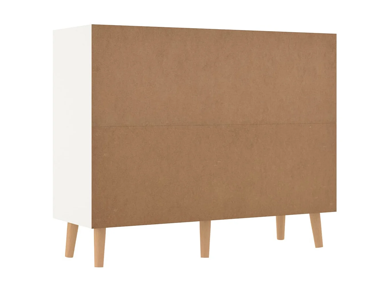 Aparador 90x30x72cm derivados de madeira branco/carvalho sonoma PT600879