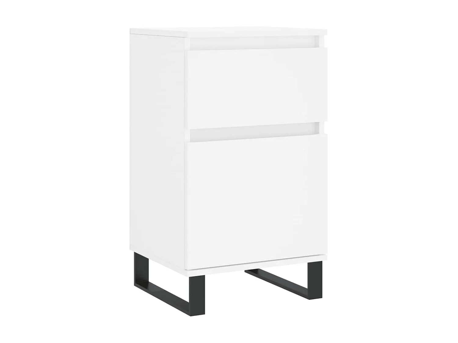 Buffet blanc 40x35x70 cm bois d’ingénierie QWE42692