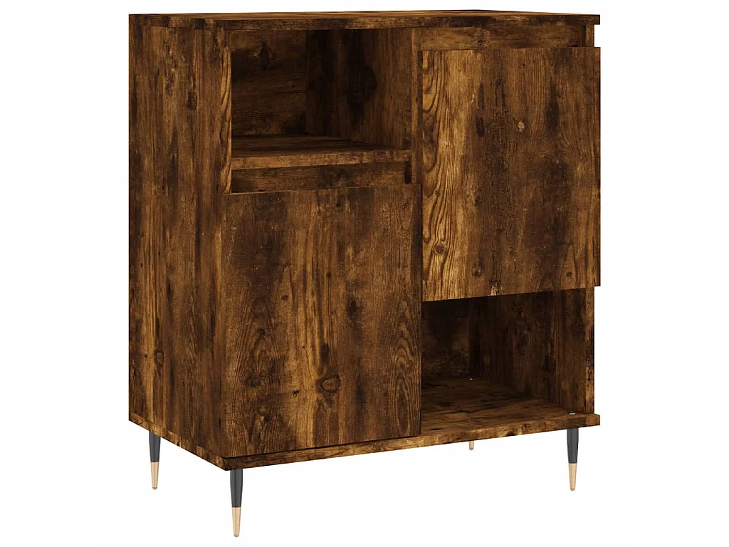 Aparador 60x35x70 cm derivados de madeira carvalho fumado PT507271