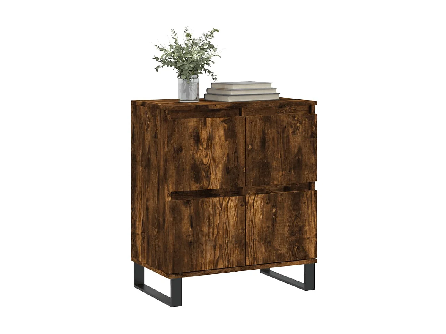 Buffet Chêne fumé 60x35x70 cm Bois d'ingénierie QWE28194