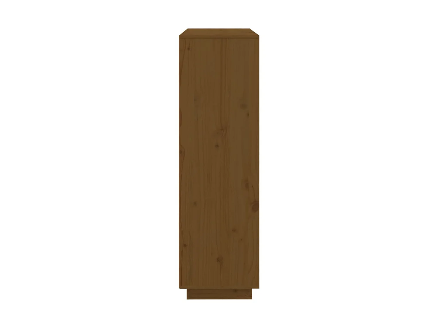 Hoge kast 110,5x35x117 cm massief grenenhout honingbruin NL812886