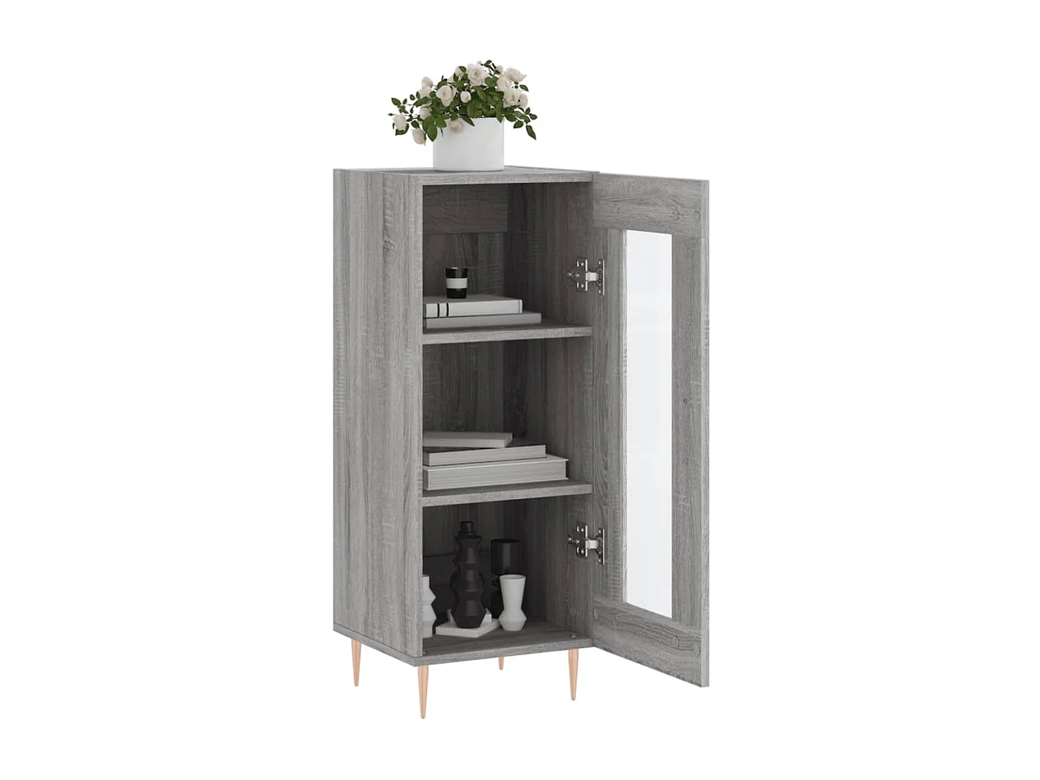 Aparador 34,5x34x90 cm derivados de madeira sonoma cinzento PT891006