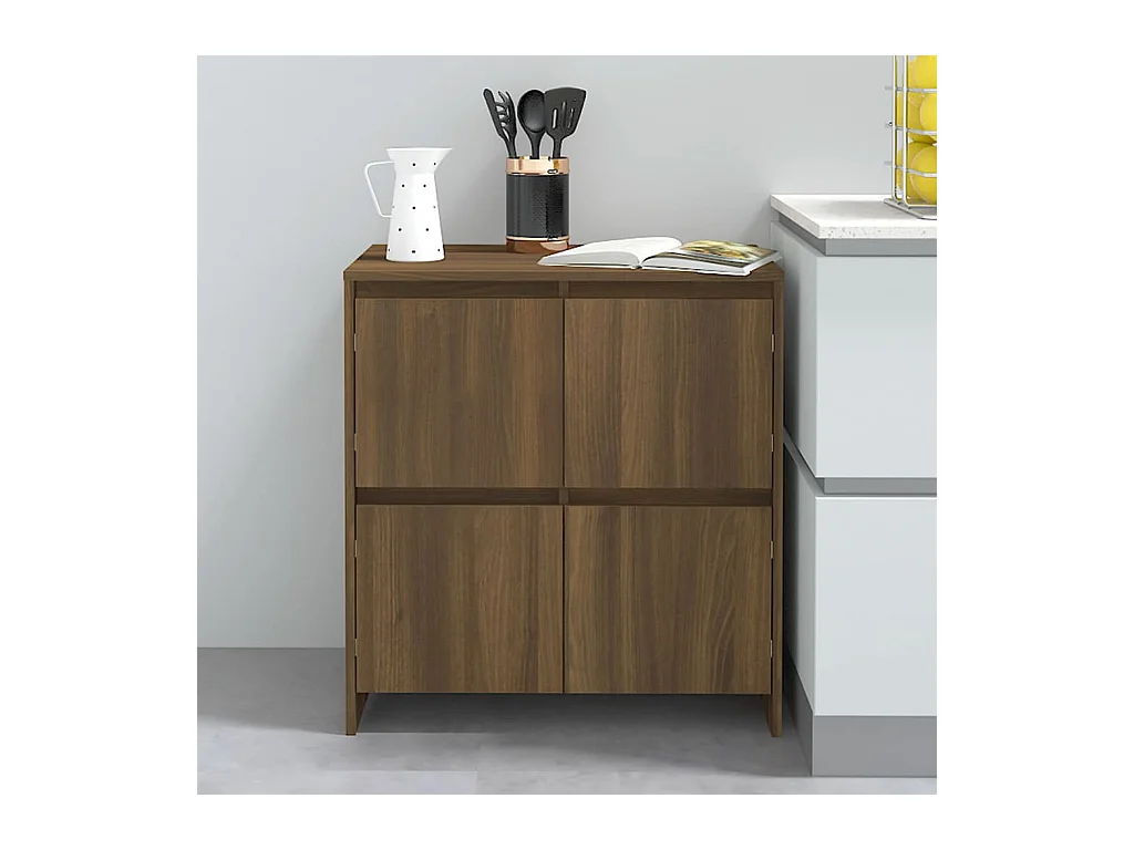 Buffet Chêne marron 70x41x75 cm Bois d'ingénierie EGER72704