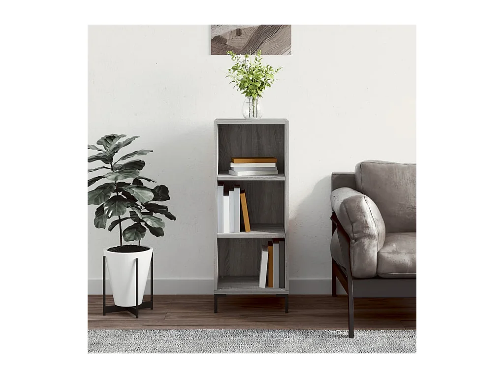 Buffet sonoma gris 34,5x32,5x90 cm bois d'ingénierie QWE84289
