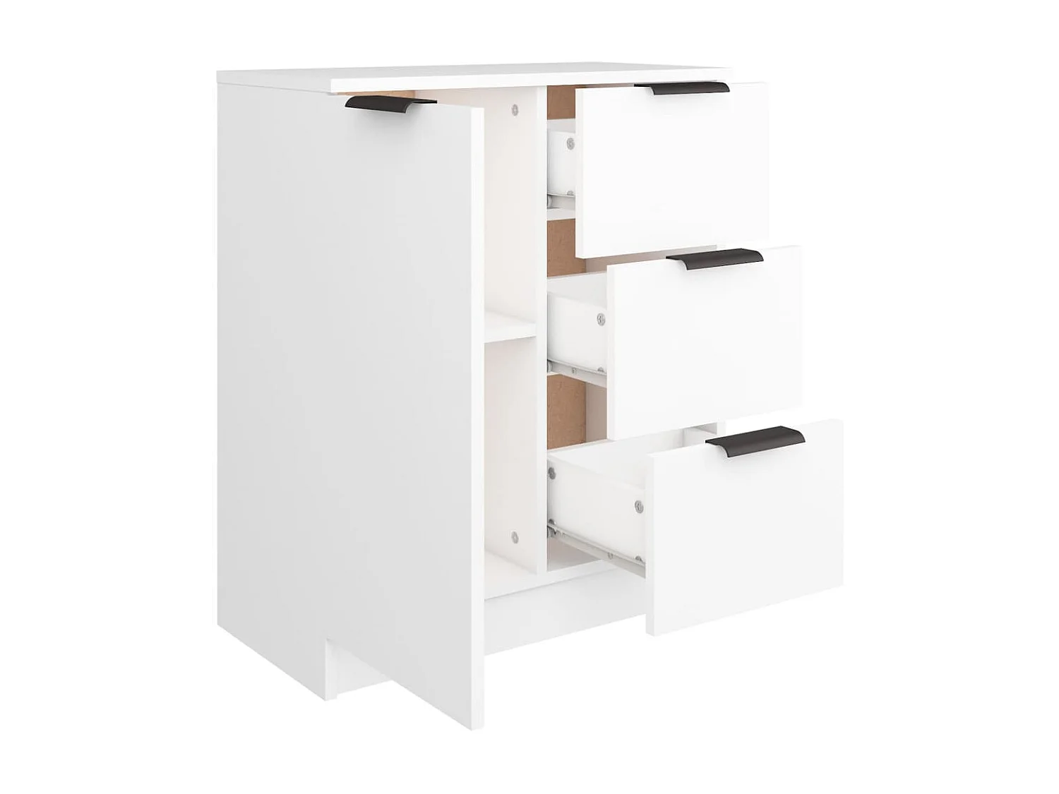 Buffet Blanc 60x30x70 cm Bois d'ingénierie EGER64493