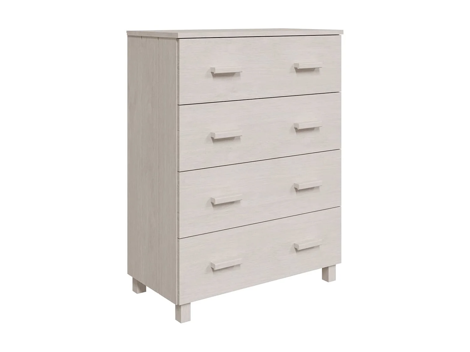 Aparador HAMAR madera maciza de pino blanco 79x40x103,5 cm ES77432