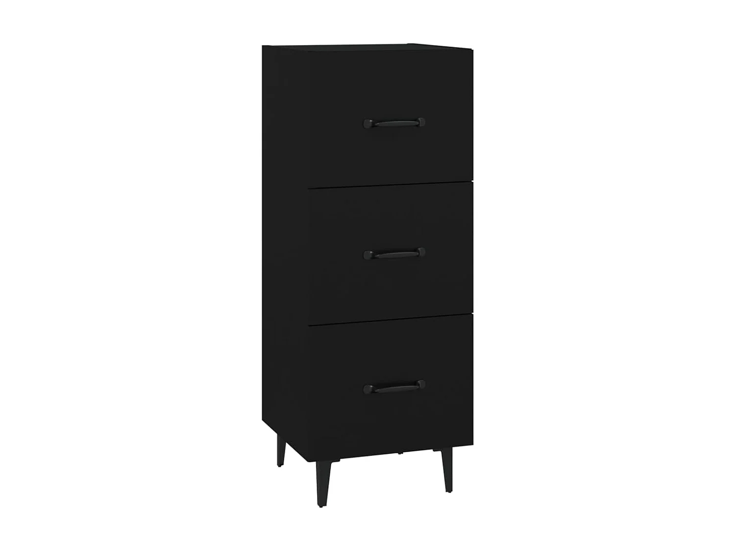 Buffet Noir 34,5x34x90 cm Bois d'ingénierie EGER80520