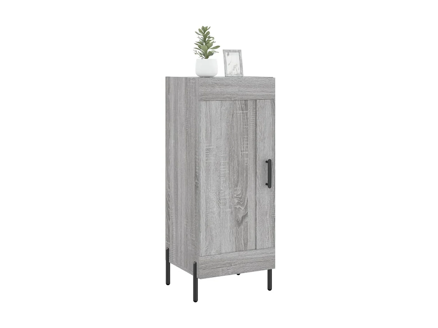 Aparador madera de ingeniería gris Sonoma 34,5x34x90 cm ES45909