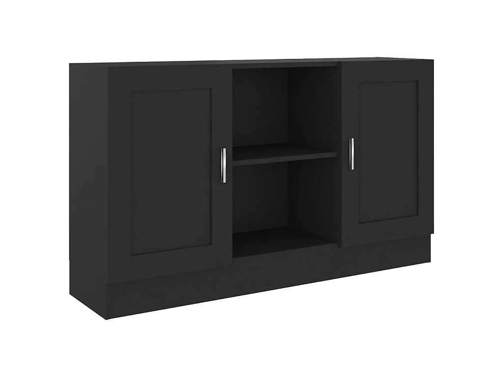 Aparador 120x30,5x70 cm derivados de madeira preto PT781535