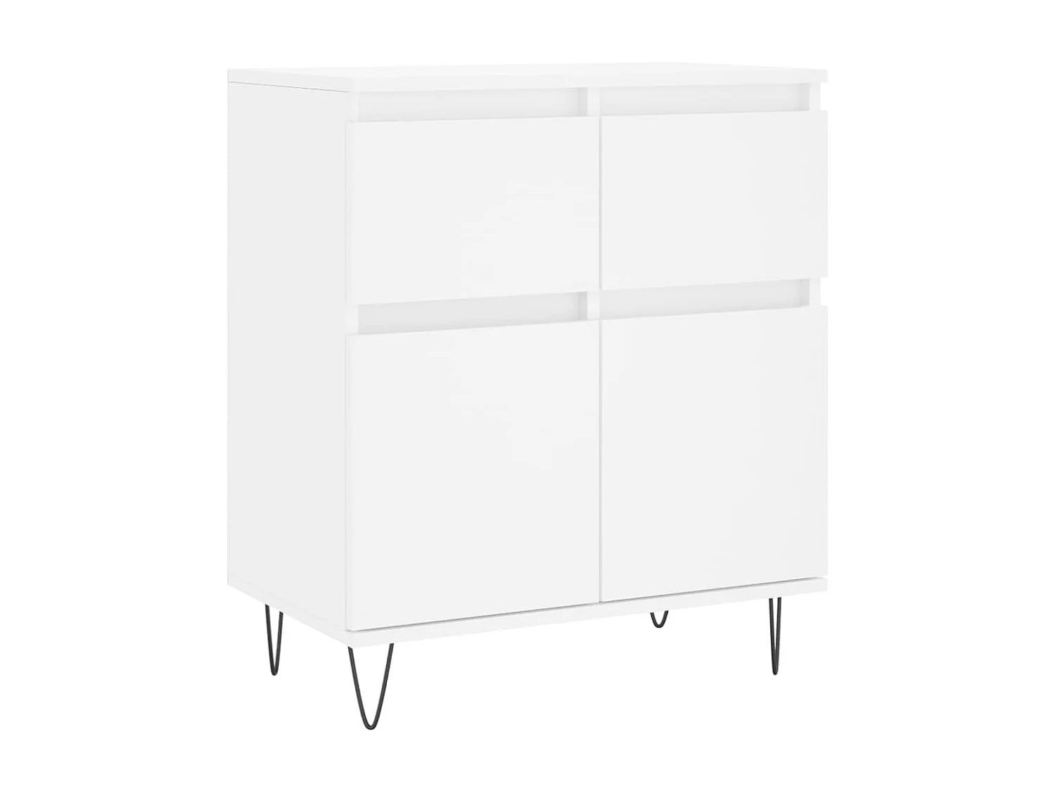 Buffet Blanc 60x35x70 cm Bois d'ingénierie QWE13518