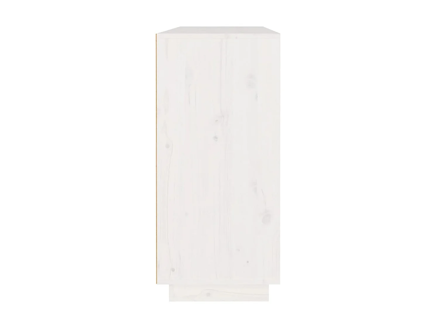 Buffet Blanc 110x34x75 cm Bois massif de pin QWE26087