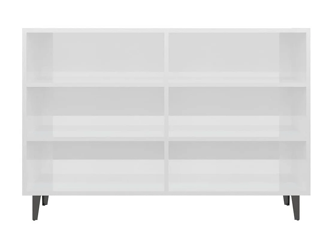 Aparador 103,5x35x70 cm derivados de madeira branco brilhante PT369197