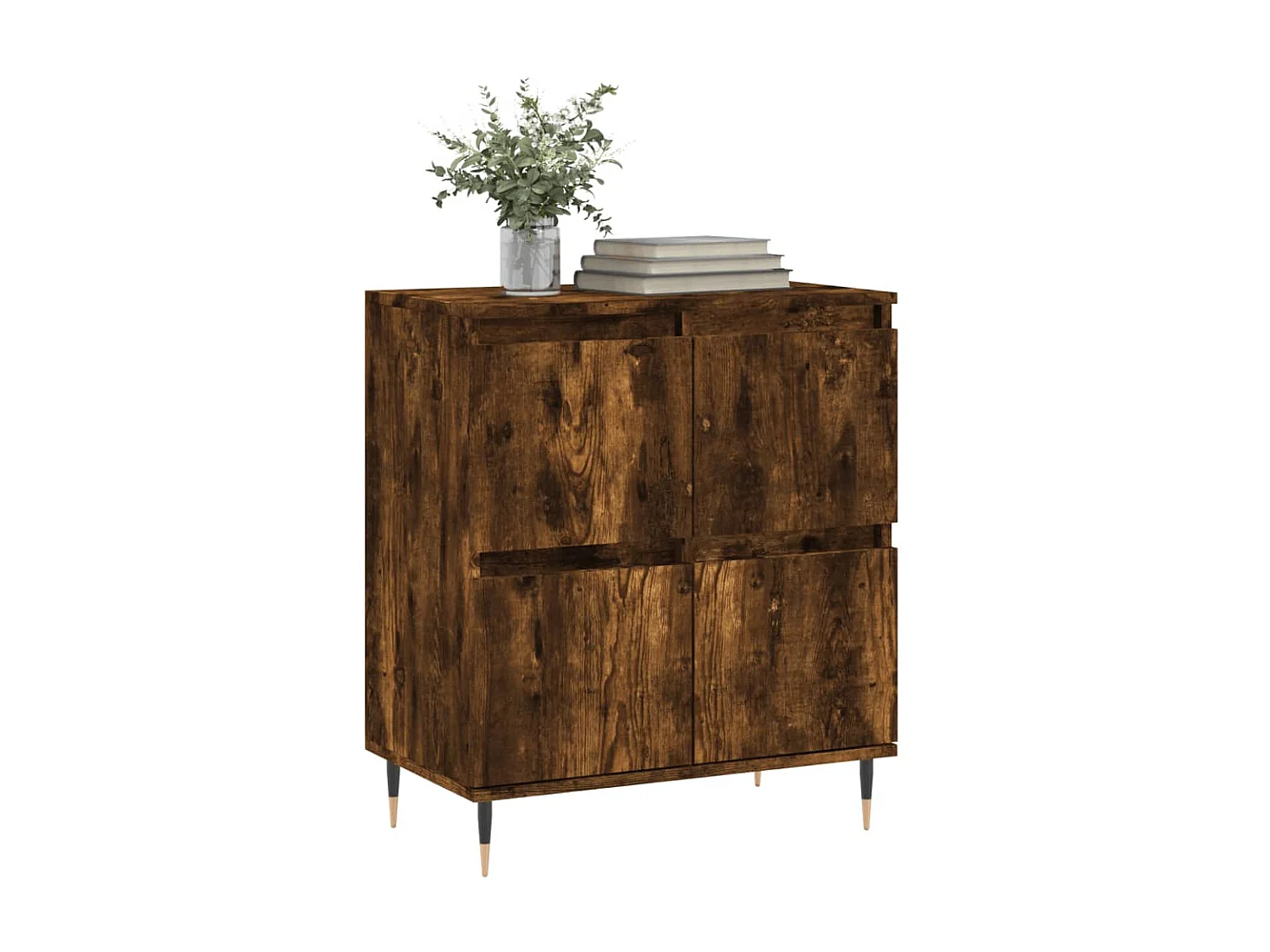 Buffet Chêne fumé 60x35x70 cm Bois d'ingénierie QWE20097