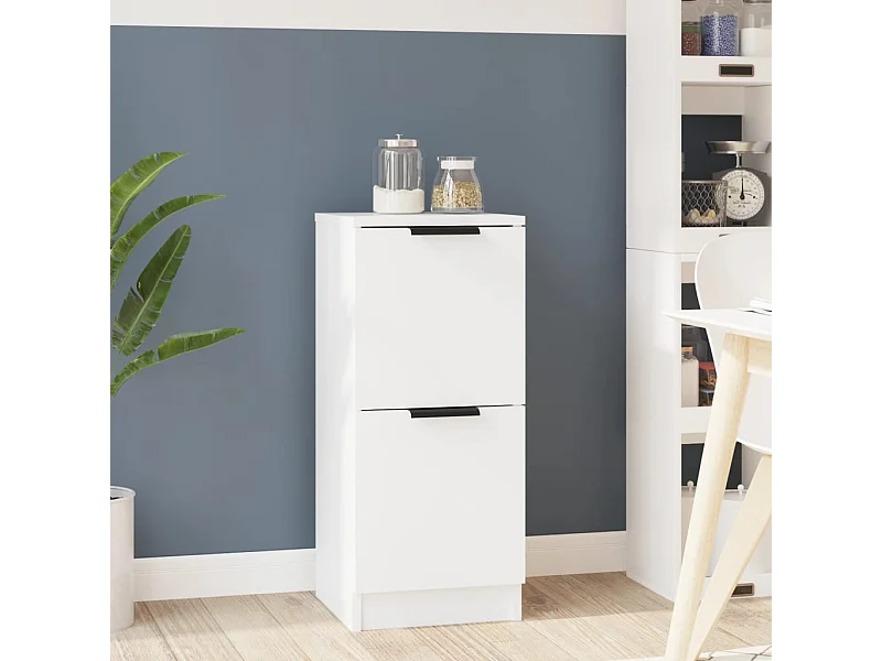 Dressoir 30x30x70 cm bewerkt hout wit NL576447