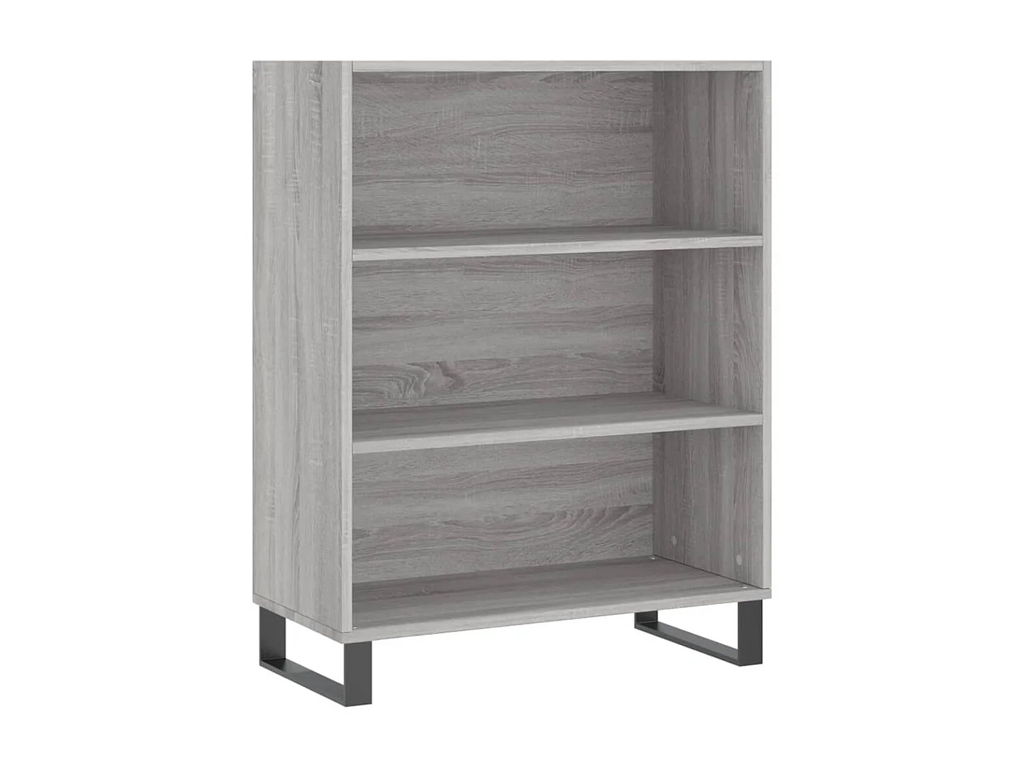 Buffet haut sonoma gris 69,5x32,5x180 cm bois d'ingénierie QWE15674