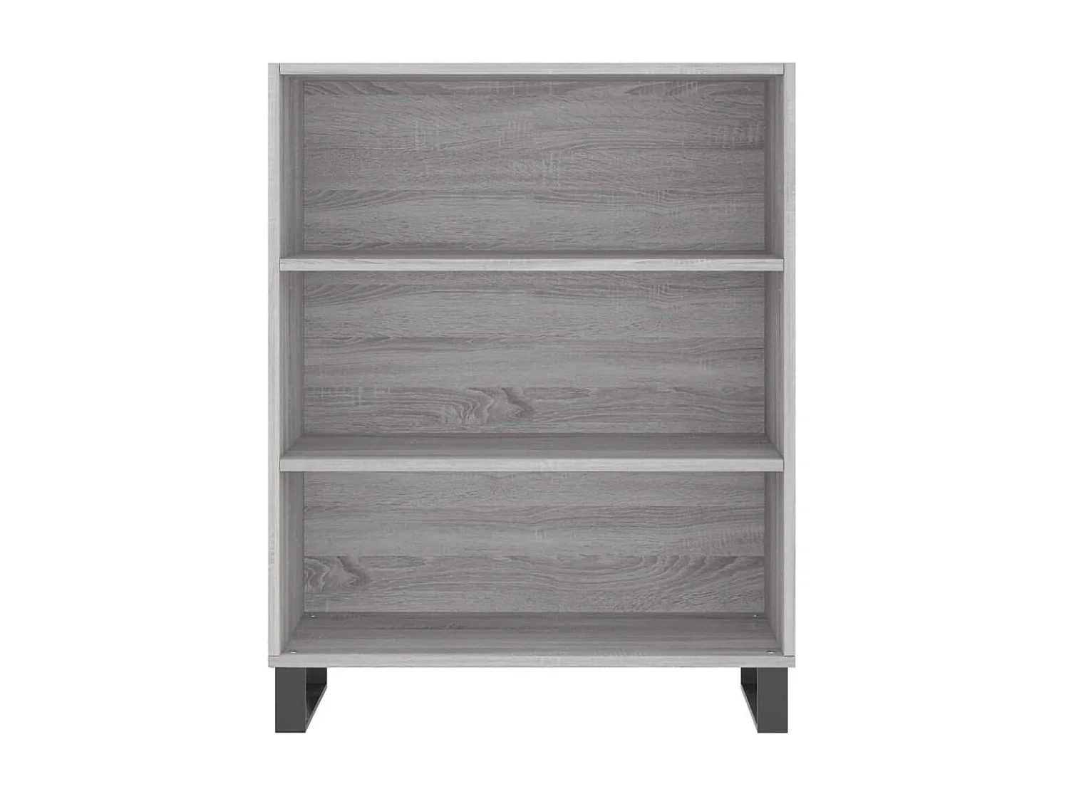 Buffet haut sonoma gris 69,5x32,5x180 cm bois d'ingénierie QWE15674
