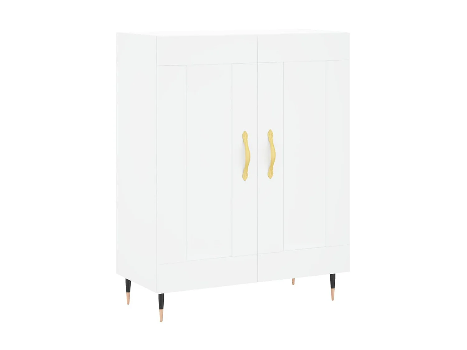 Aparador de madera de ingeniería blanco 69,5x34x90 cm ES64837