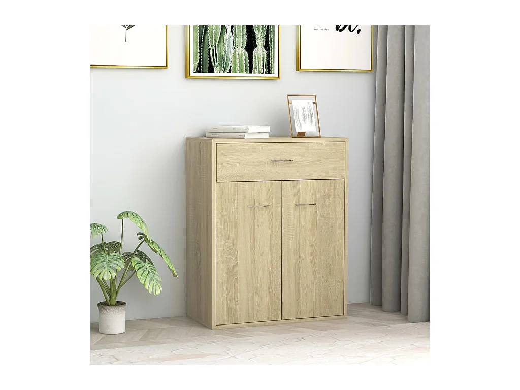 Buffet Chêne sonoma 60x30x75 cm Aggloméré EGER28714
