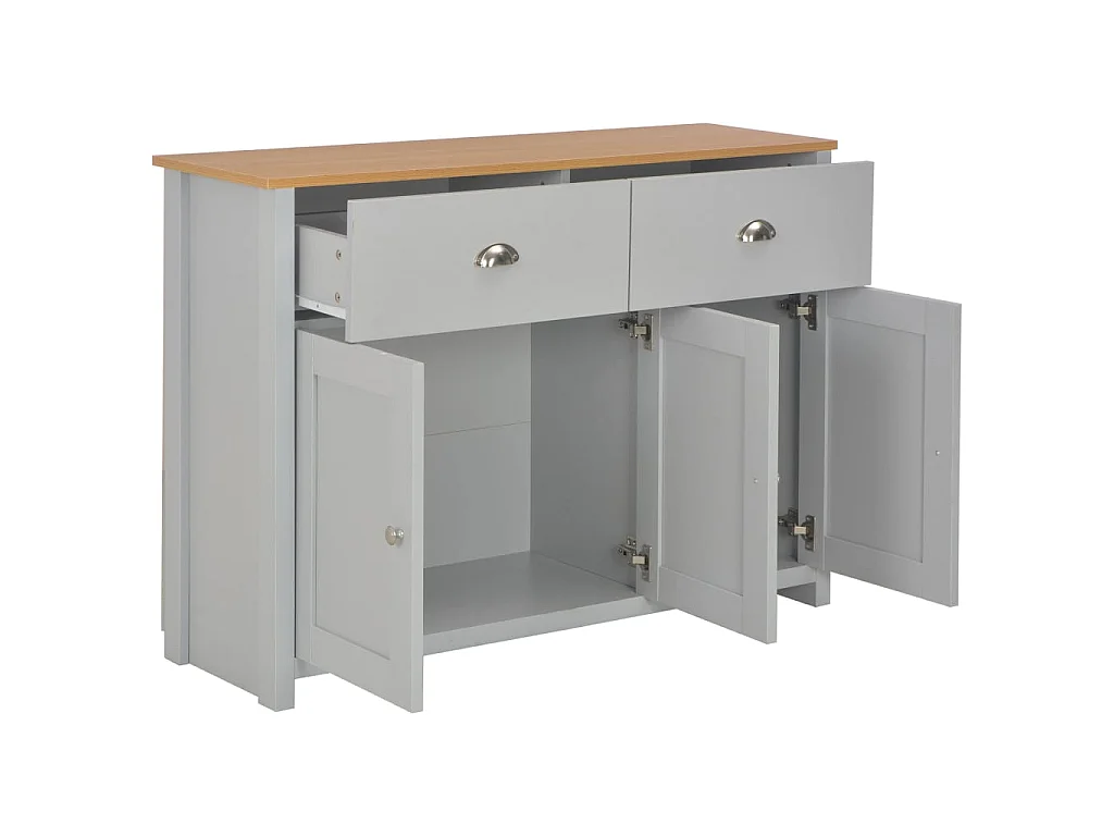 Dressoir 112x35x81 cm grijs NL908958