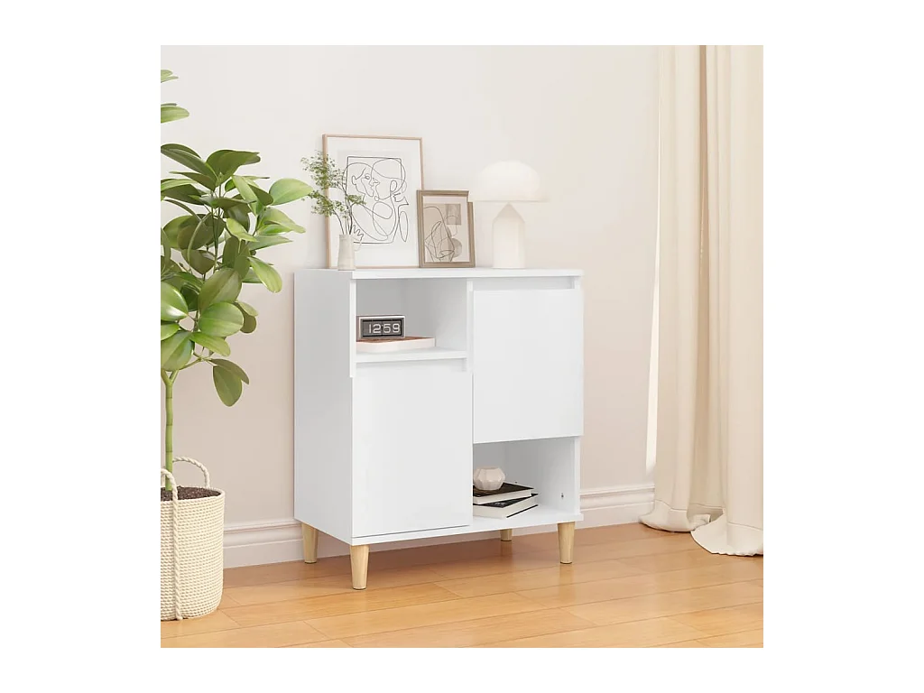 Buffet Blanc 60x35x70 cm Bois d'ingénierie EGER25210