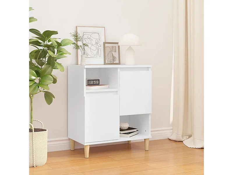 Buffet Blanc 60x35x70 cm Bois d'ingénierie EGER25210