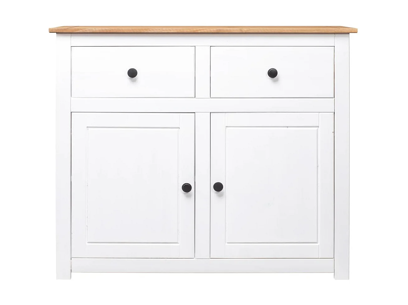Dressoir Panama Range 93x40x80 cm massief grenenhout wit NL415200