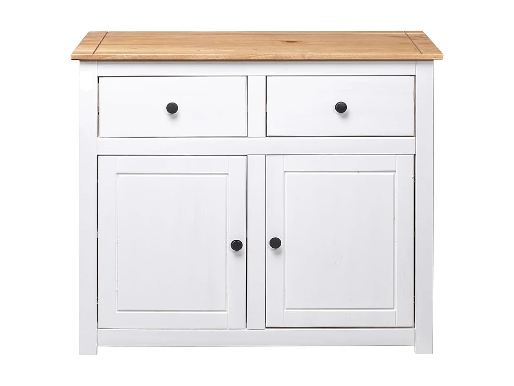 Dressoir Panama Range 93x40x80 cm massief grenenhout wit NL415200