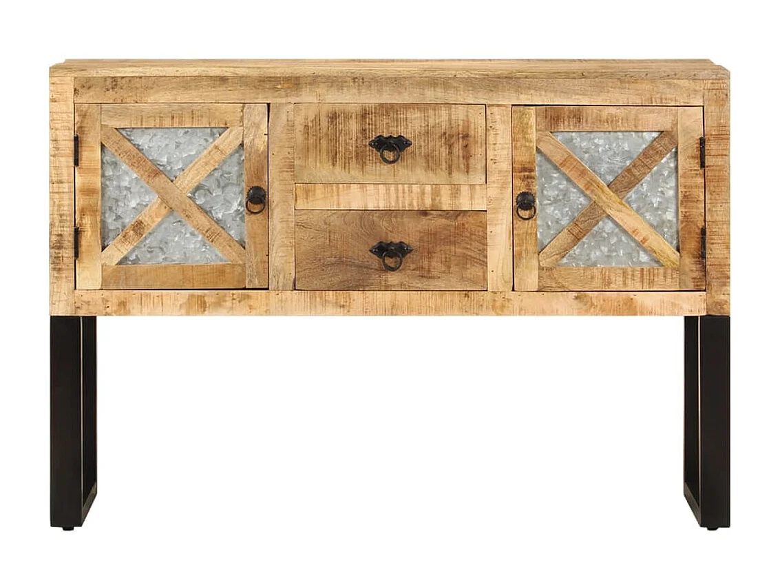 Buffet 110x30x74 cm Bois de manguier brut EGER49236