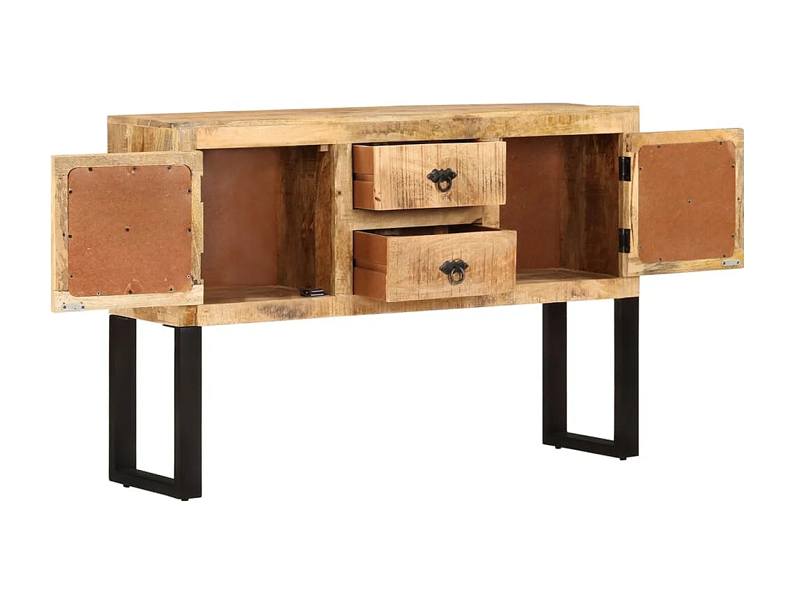 Buffet 110x30x74 cm Bois de manguier brut EGER49236