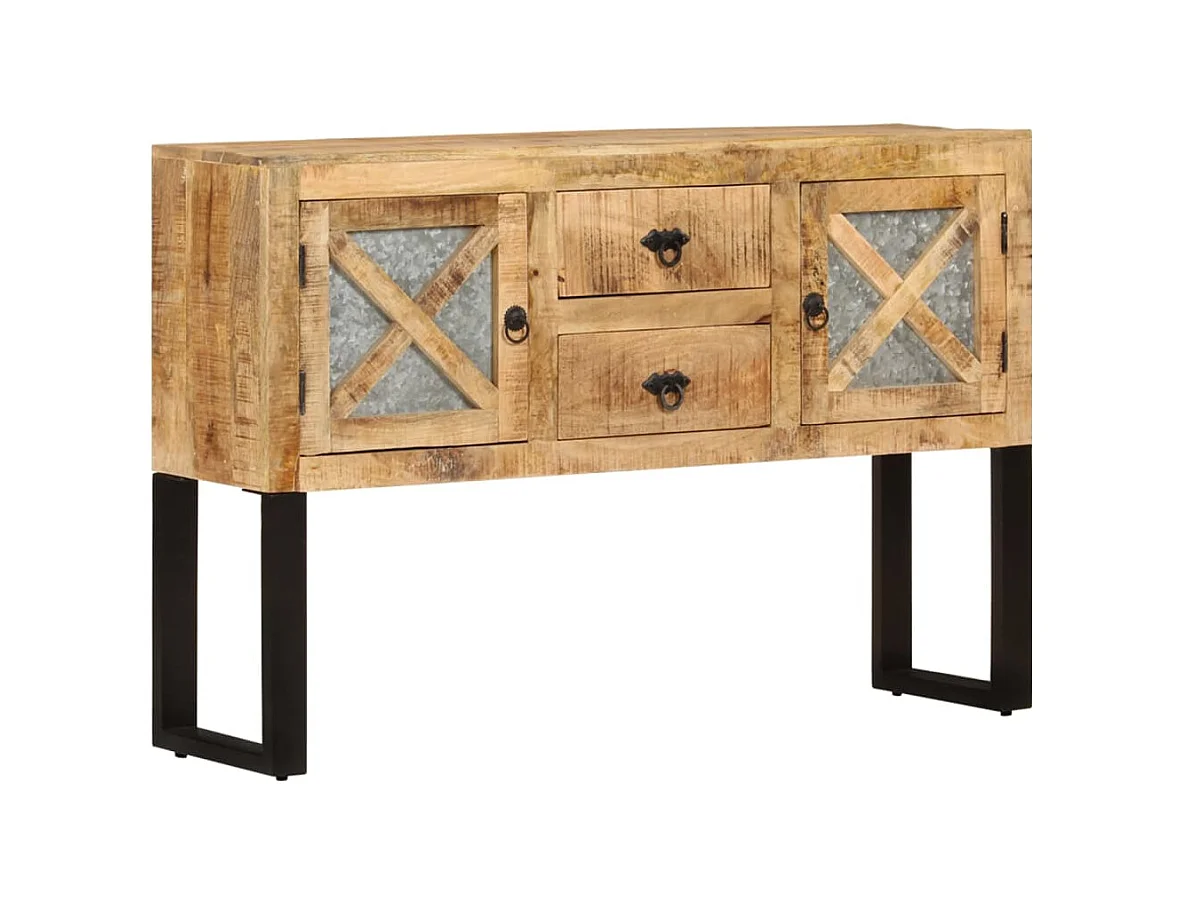 Buffet 110x30x74 cm Bois de manguier brut EGER49236