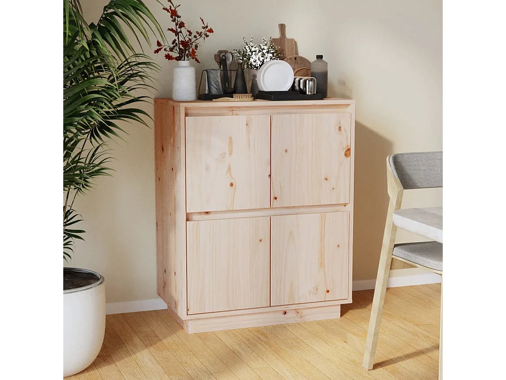 Buffet 60x34x75 cm Bois massif de pin EGER41441