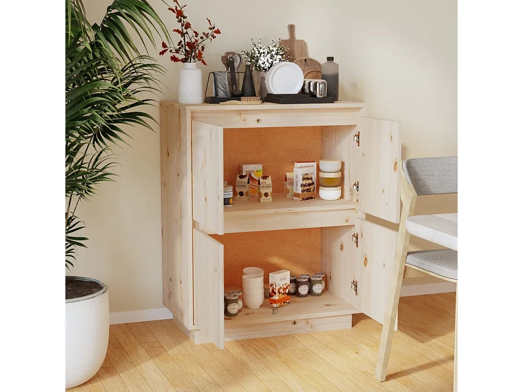 Buffet 60x34x75 cm Bois massif de pin EGER41441