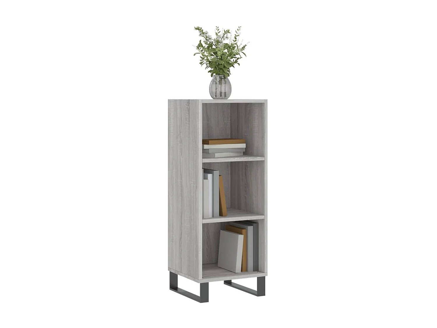 Buffet sonoma gris 34,5x32,5x90 cm bois d'ingénierie QWE73867