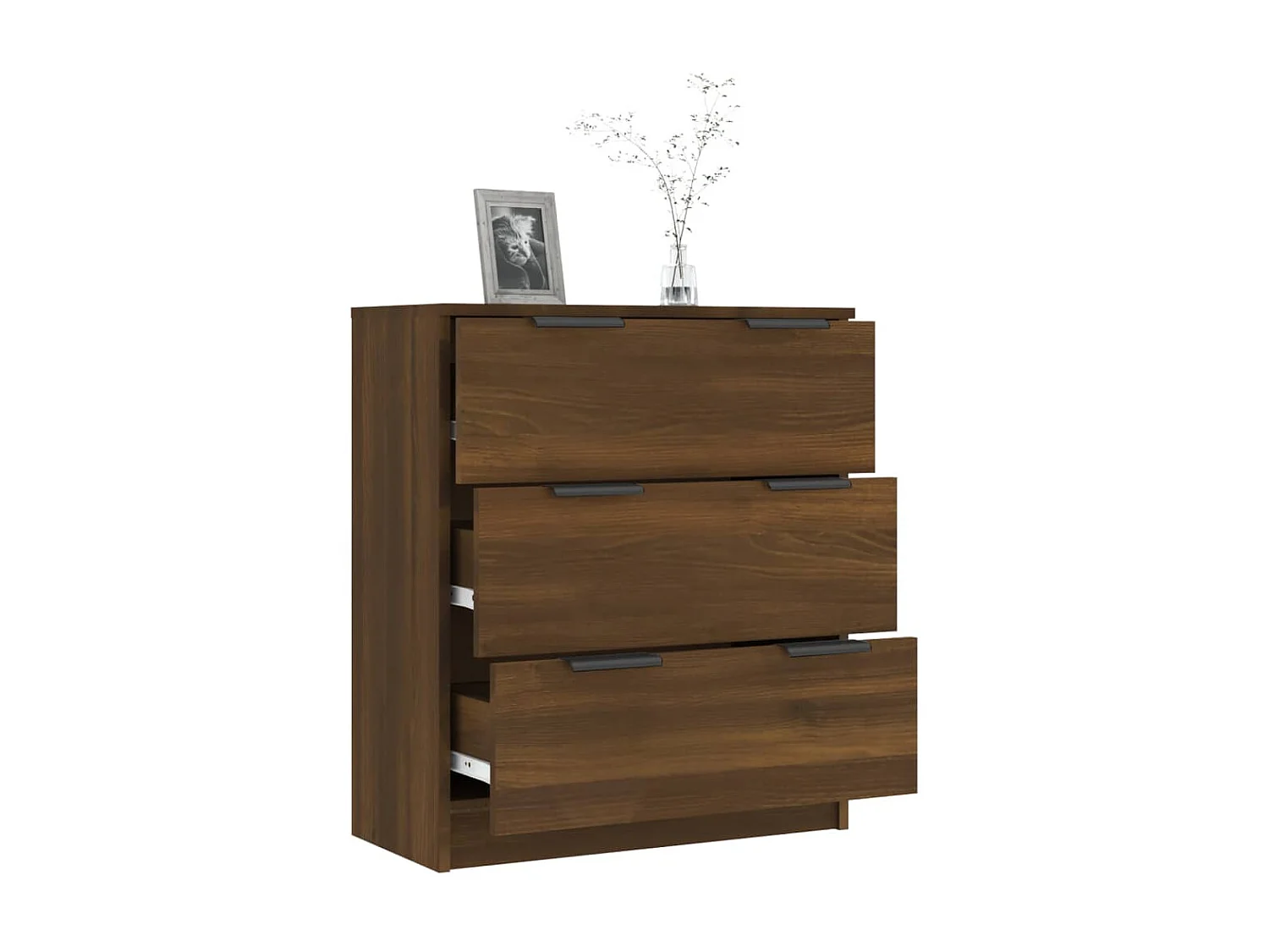 Buffet Chêne marron 60x30x70 cm Bois d'ingénierie EGER96696