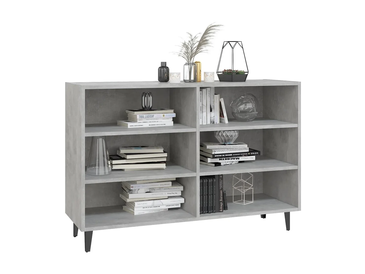 Buffet Gris béton 103,5x35x70 cm Aggloméré EGER99395