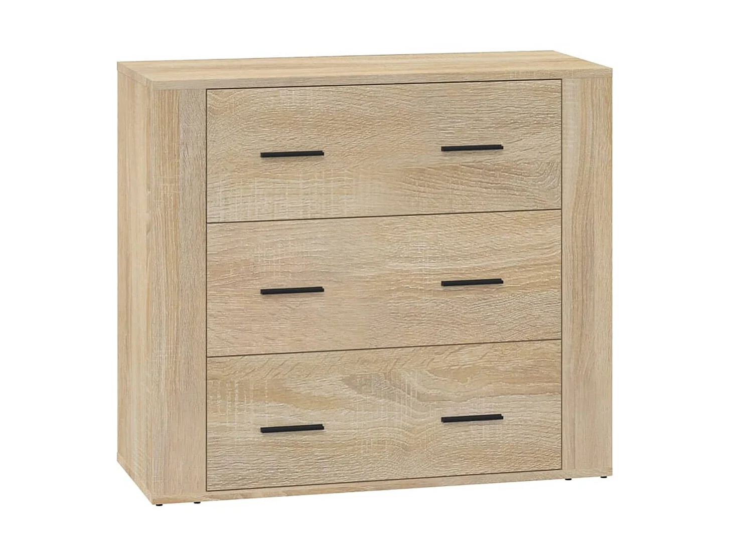 Aparador madera contrachapada color roble Sonoma 80x33x70 cm ES87218