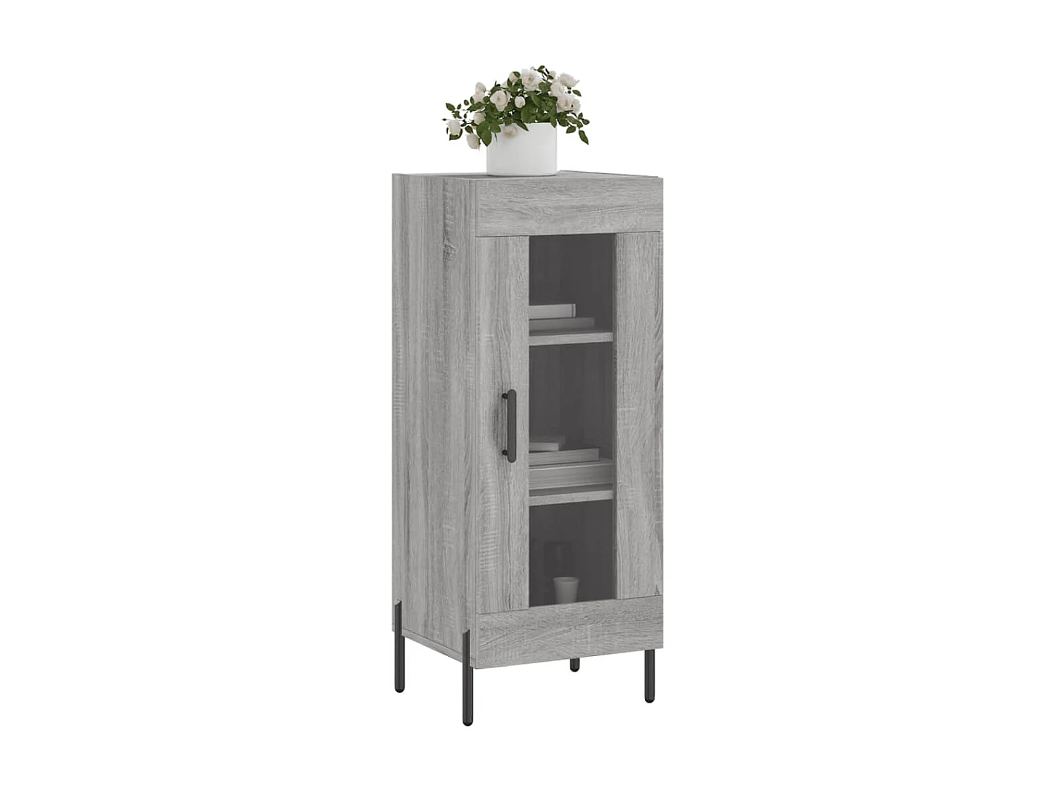 Aparador 34,5x34x90 cm derivados de madeira sonoma cinzento PT680209