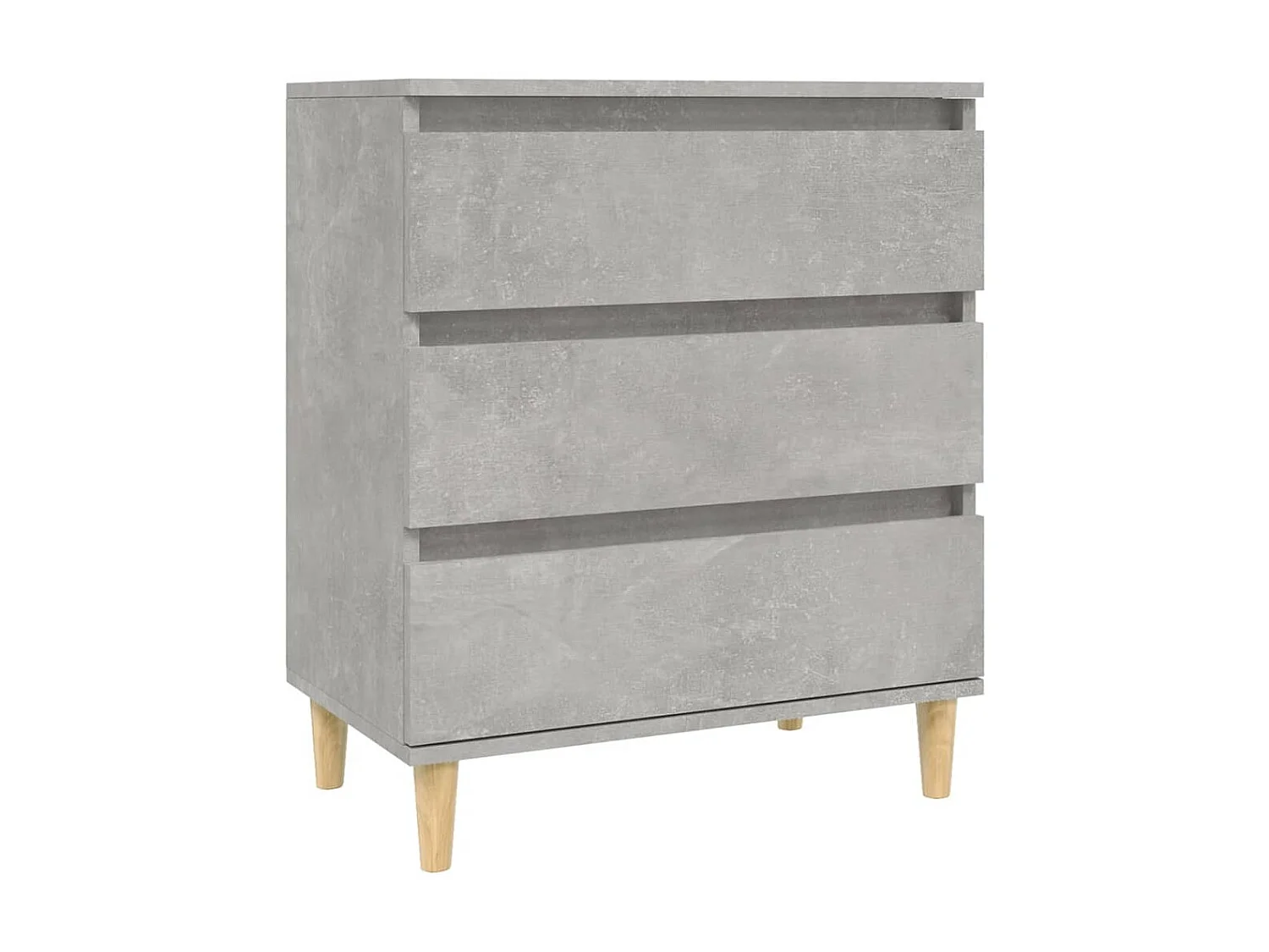 Buffet Gris béton 60x35x70 cm Bois d'ingénierie EGER44031