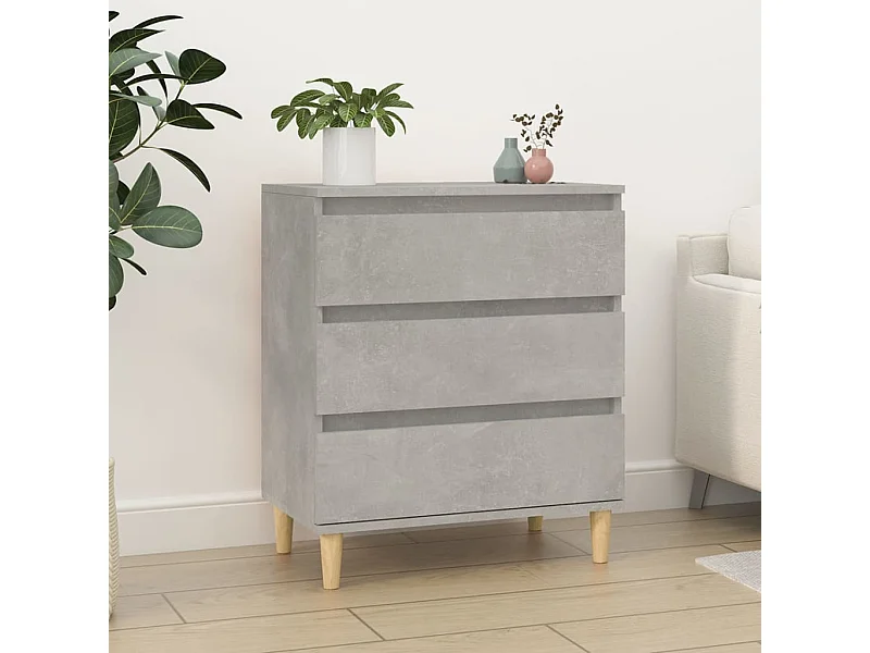 Buffet Gris béton 60x35x70 cm Bois d'ingénierie EGER44031