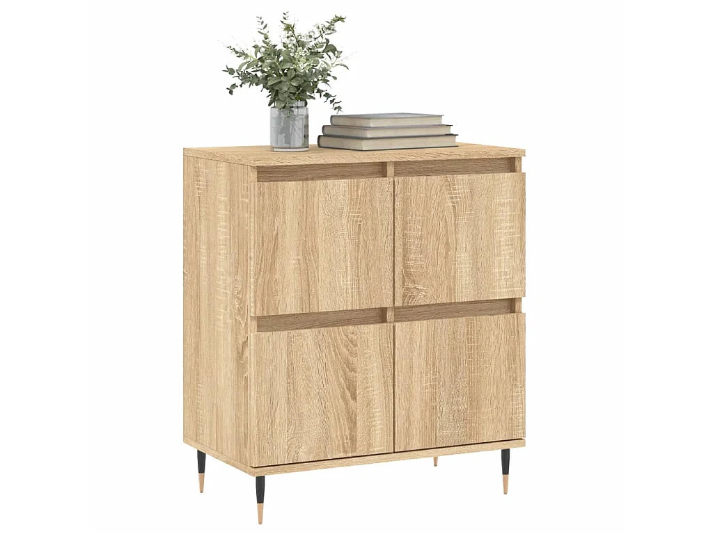 Buffet Chêne sonoma 60x35x70 cm Bois d'ingénierie QWE78791