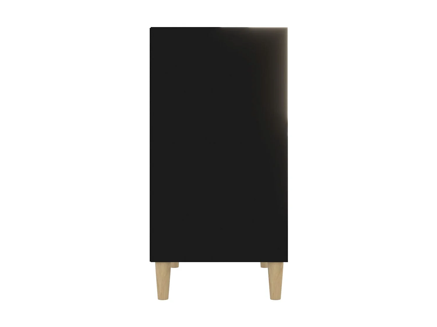 Dressoir 57x35x70 cm bewerkt hout zwart NL526413