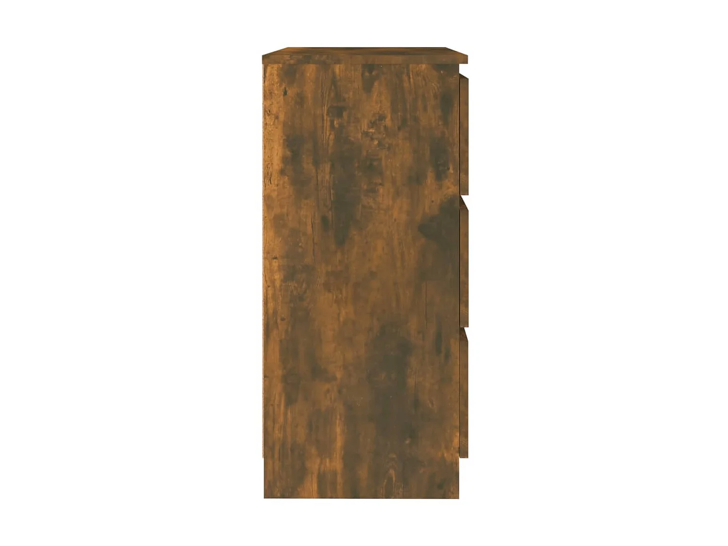 Dressoir 60x35x76 cm bewerkt hout gerookt eikenkleurig NL73243