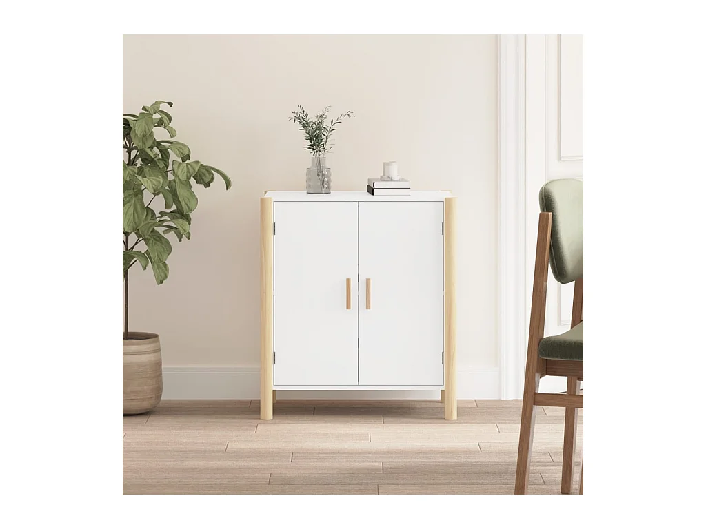 Buffet Blanc 62x38x70 cm Bois d'ingénierie EGER38051