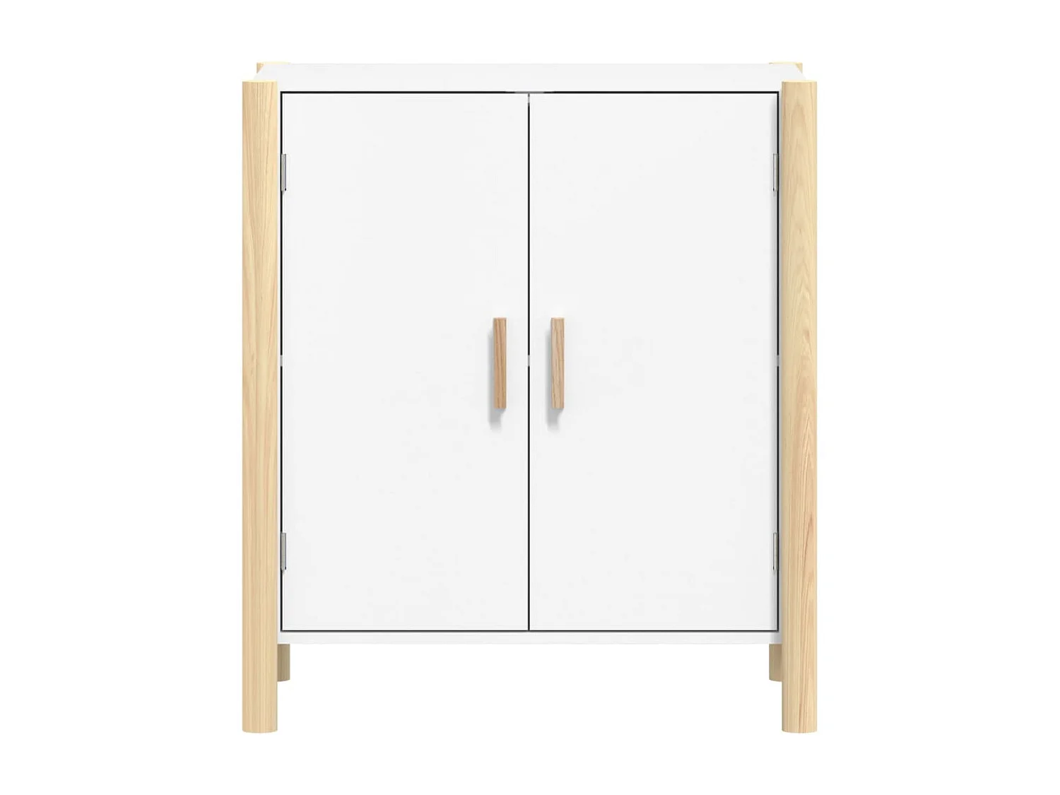 Aparador de madera contrachapada blanco 62x38x70 cm ES43166