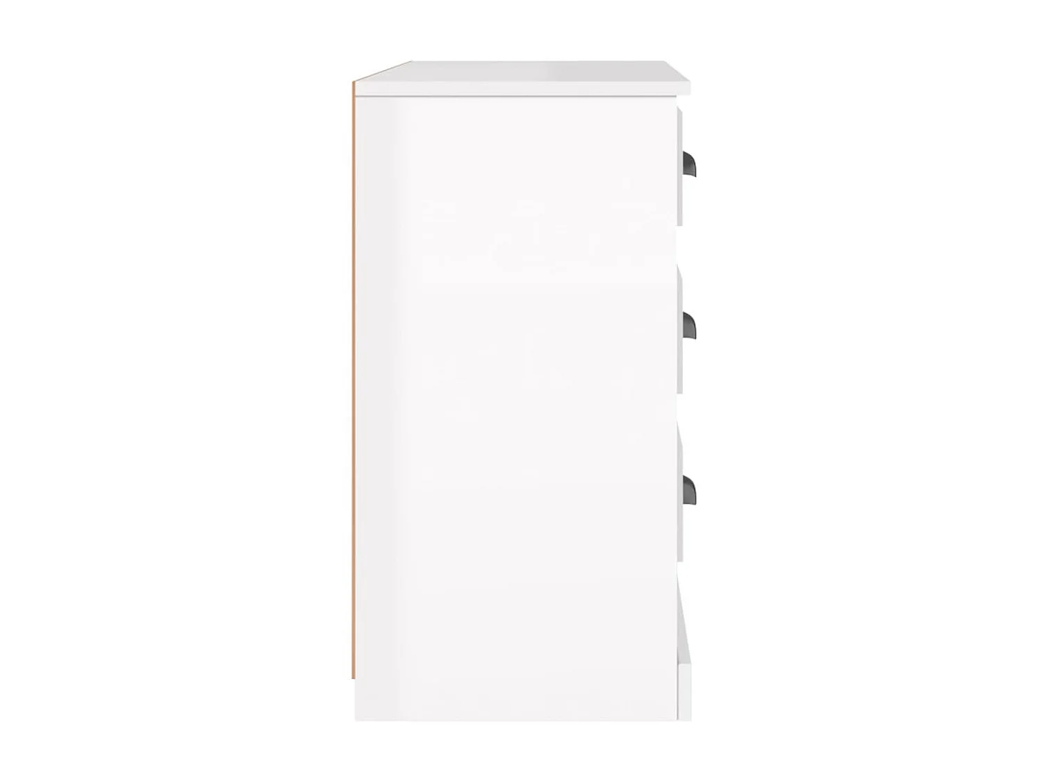 Aparador 104,5x35,5x67,5 cm derivados madeira branco brilhante PT269899