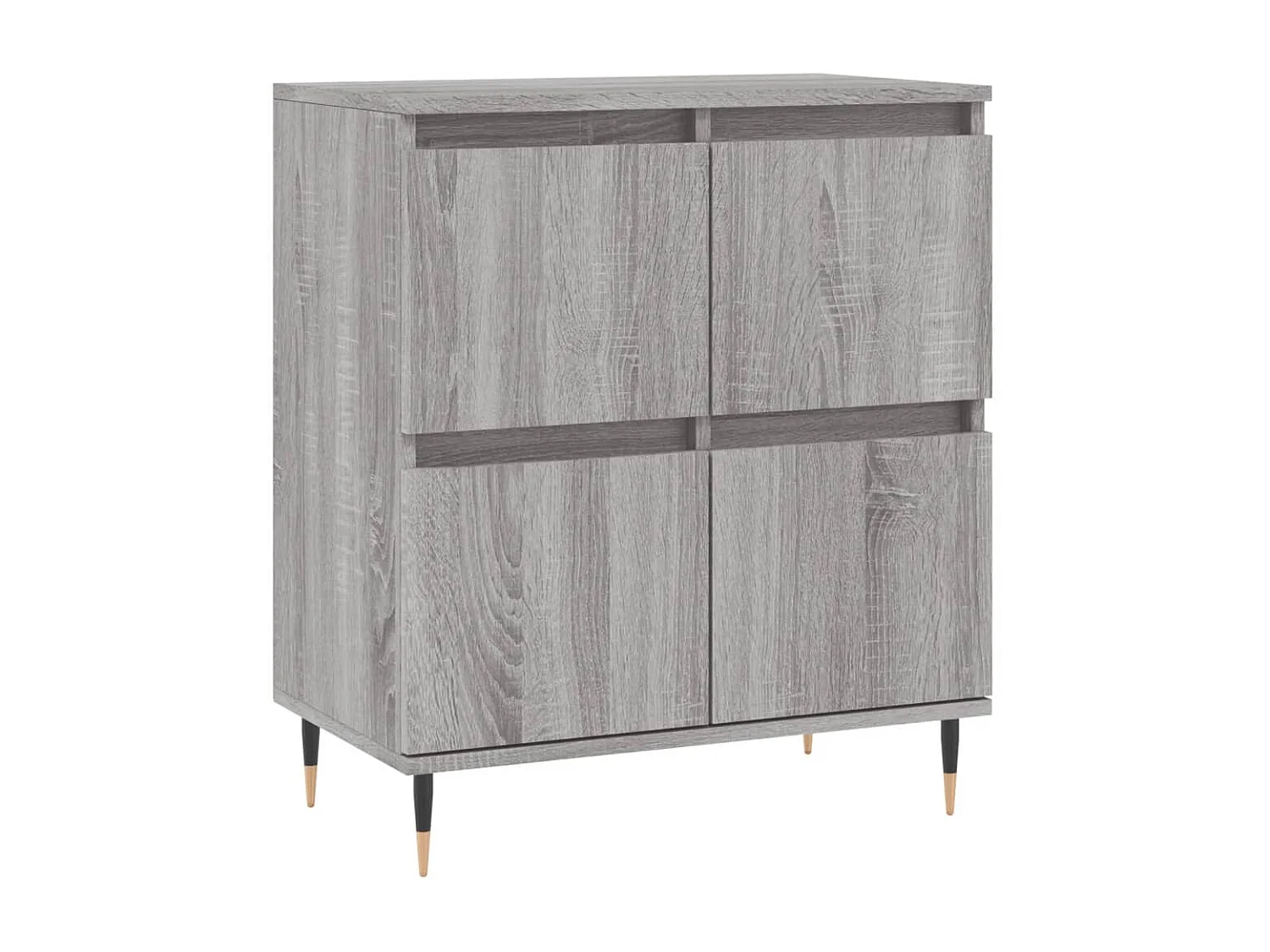 lot de 2 Buffets sonoma gris bois d'ingénierie QWE26877