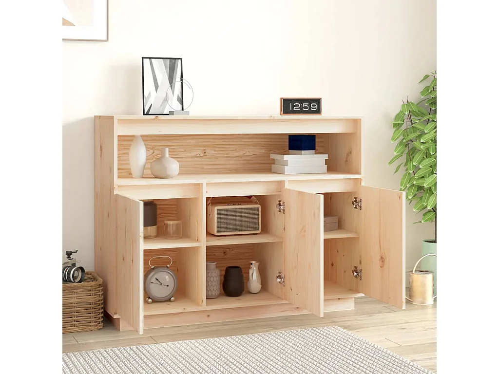 Buffet 104,5x34x80 cm Bois massif de pin QWE64930
