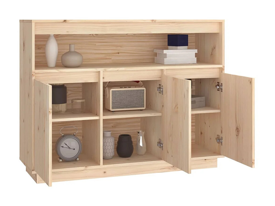 Buffet 104,5x34x80 cm Bois massif de pin QWE64930