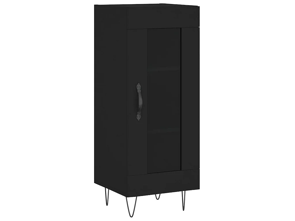 Buffet Noir 34,5x34x90 cm Bois d'ingénierie QWE63223