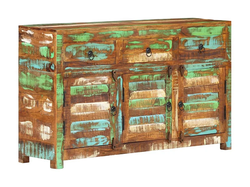 Buffet 110x30x65 cm Bois massif de récupération QWE54176